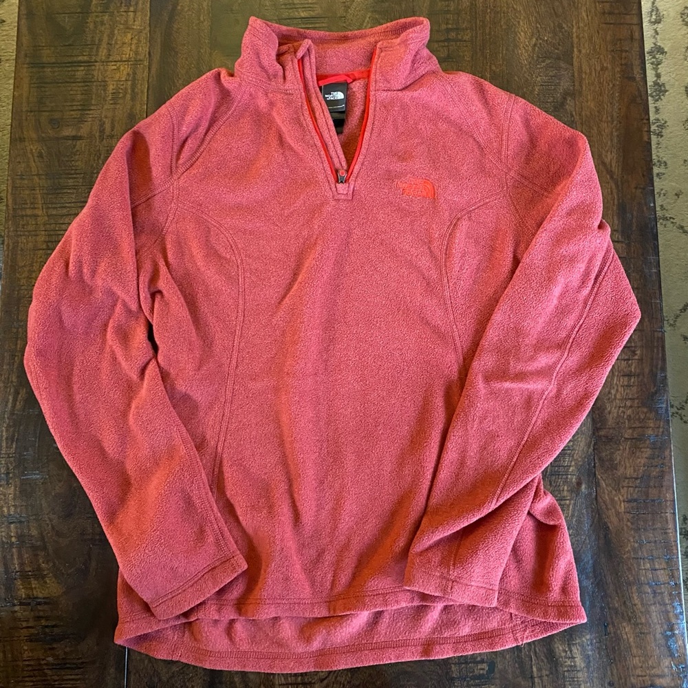 The North Face Fleece Jacket Red 1/4 Zip